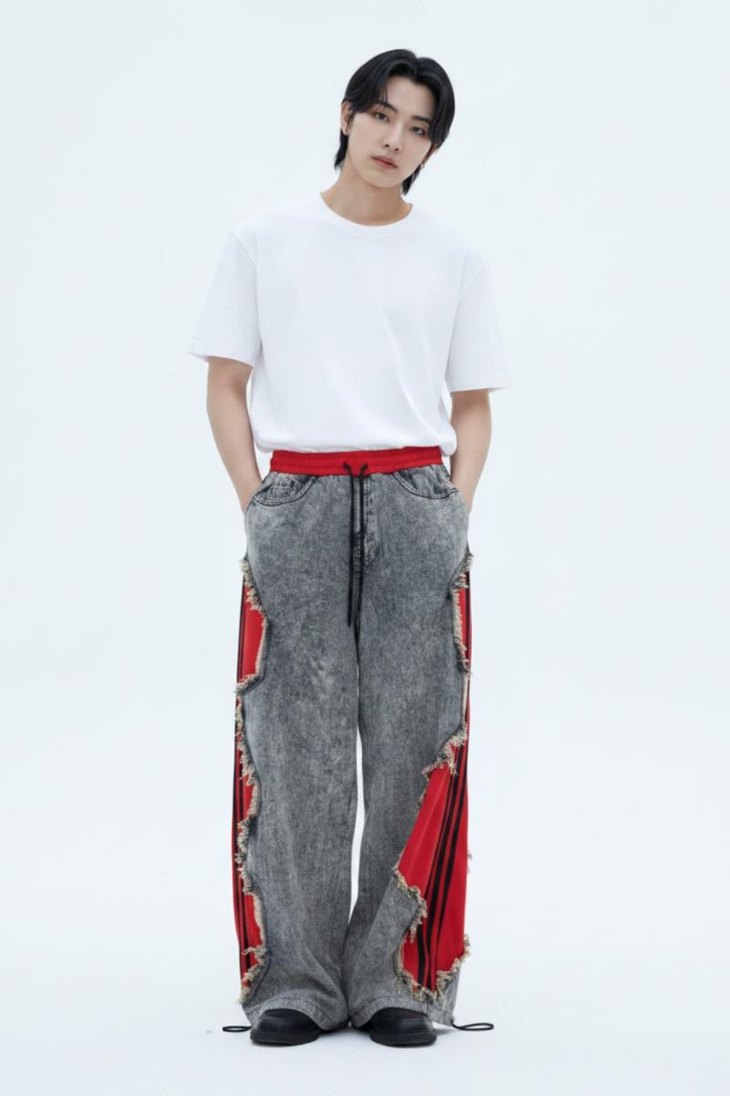 Cutout Denim Pants  na2619