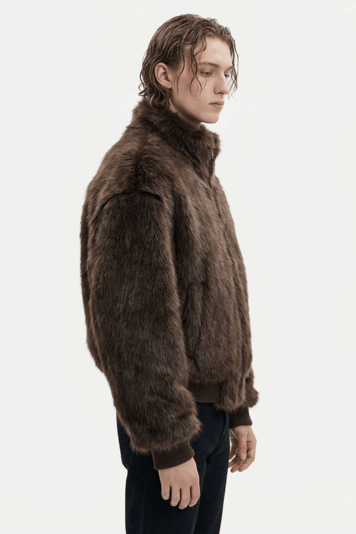Oversized Faux Fur Jacket na2351