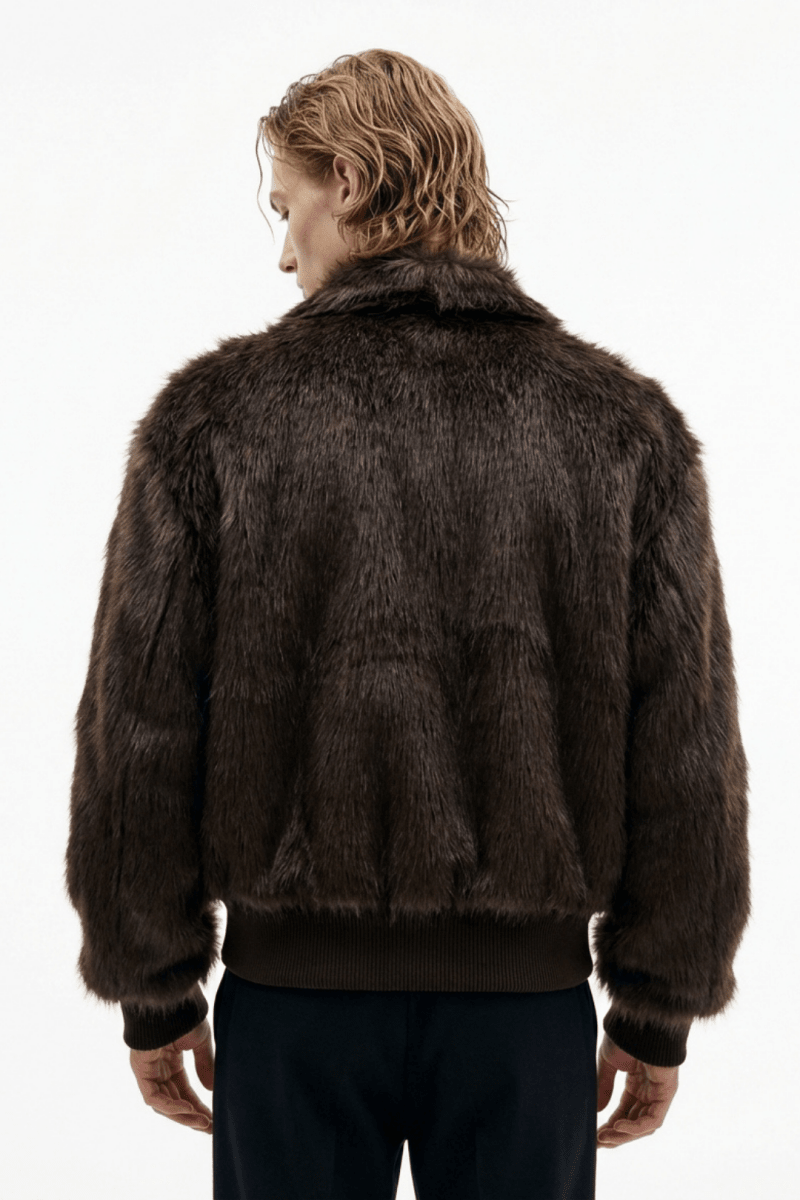 Oversized Faux Fur Jacket na2351