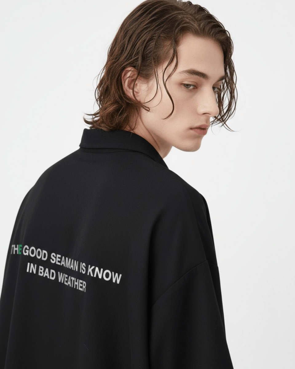 【Nanostudio】Oversized Minimal Shirt na2227