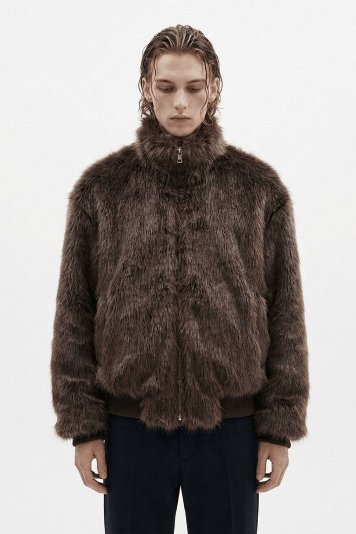 Oversized Faux Fur Jacket na2351