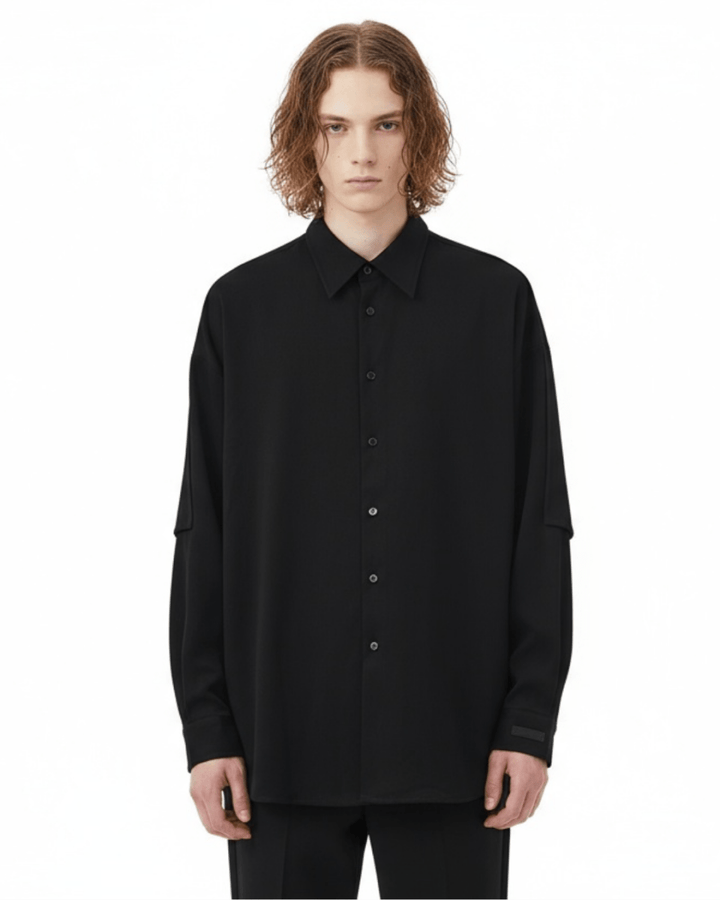 【Nanostudio】Oversized Minimal Shirt na2227