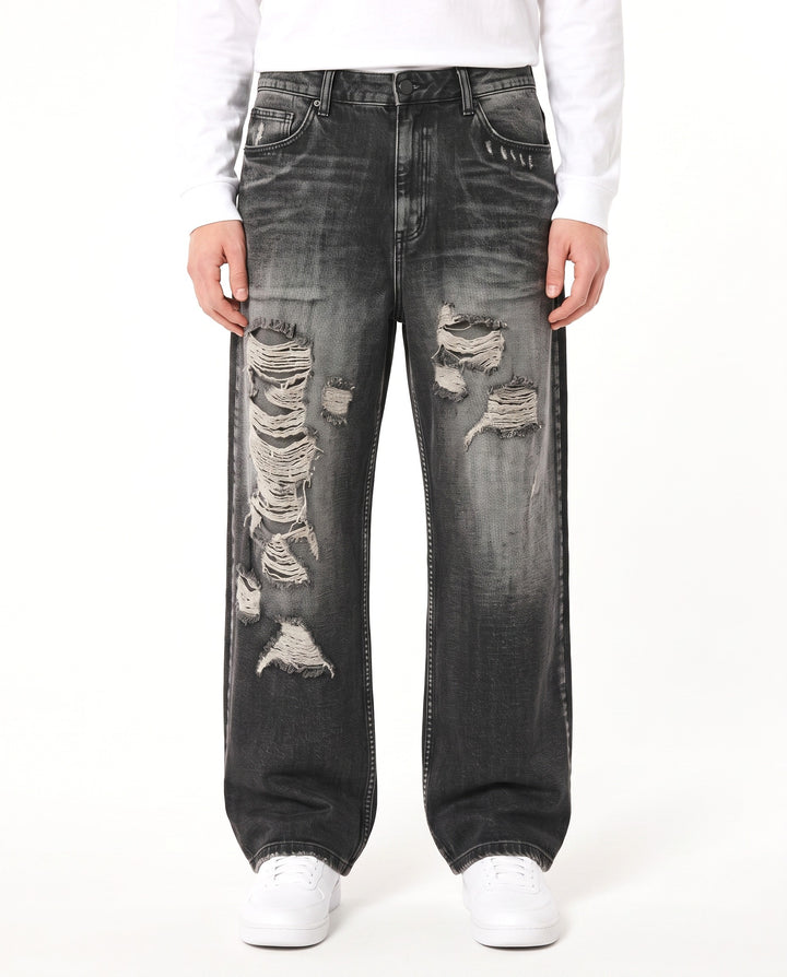 Graphic Wide Jeans na2762