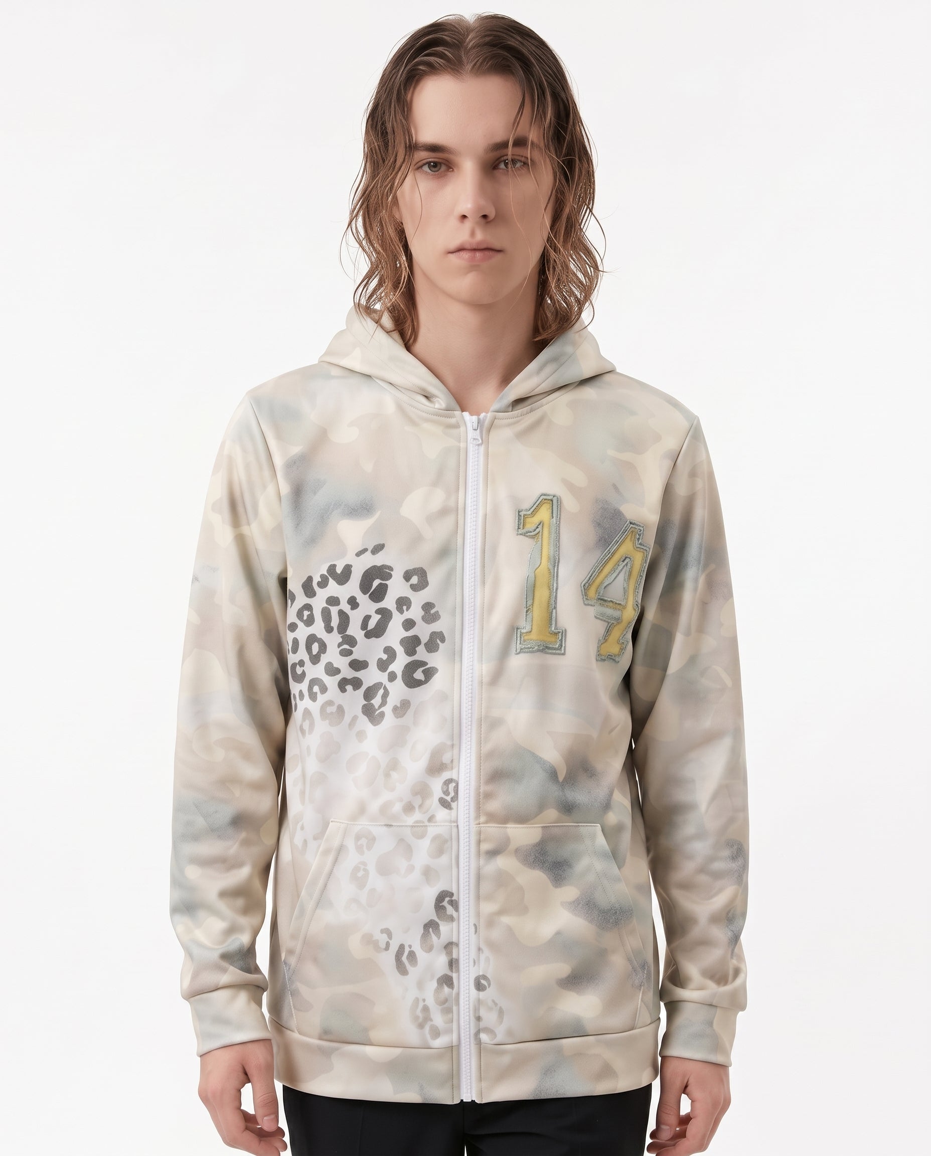 Camo Print Hoodie na2773