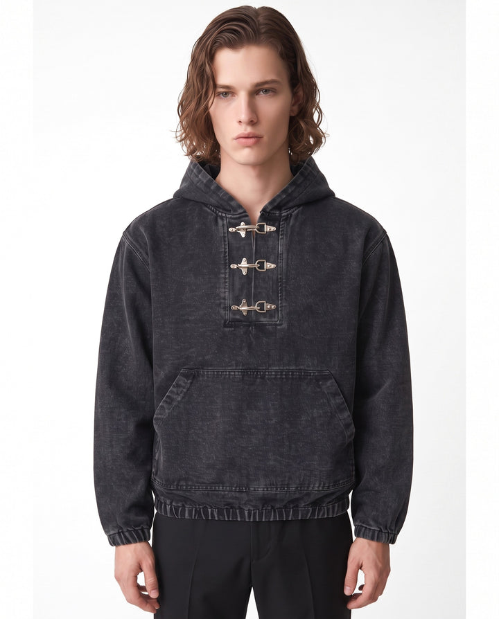 Buckle Denim Hoodie na2781