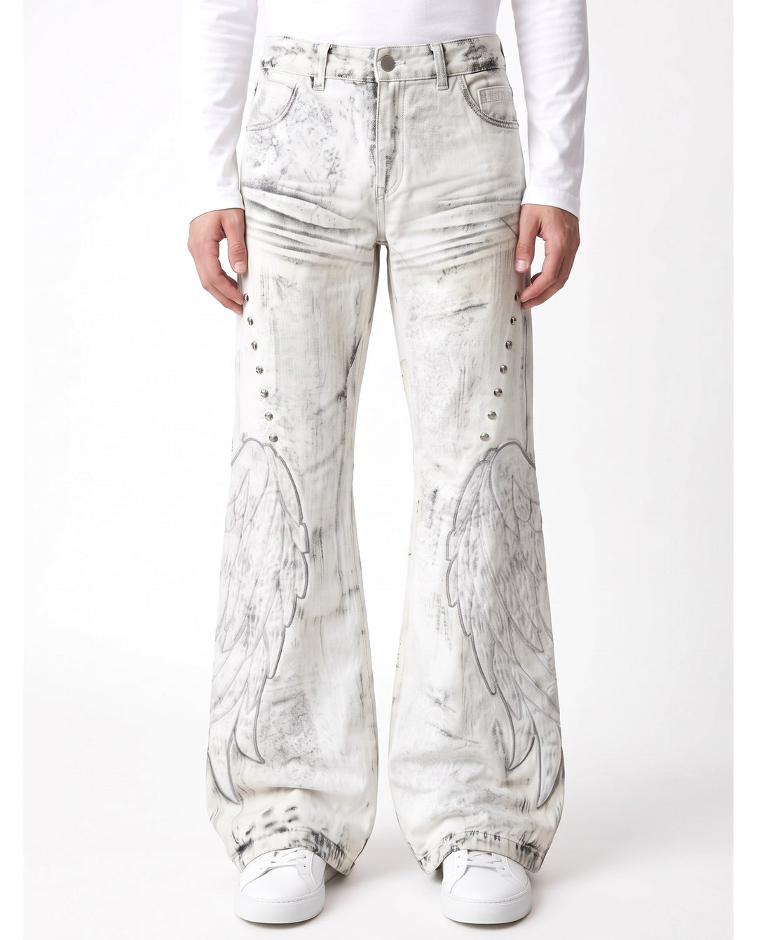 Flared Denim Pants na2791