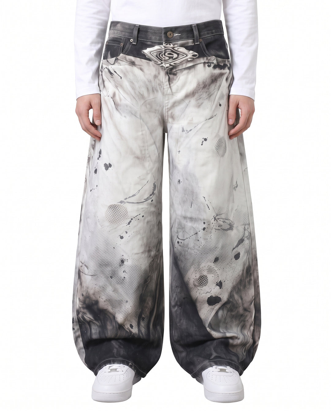 Printed Wide Pants na2796