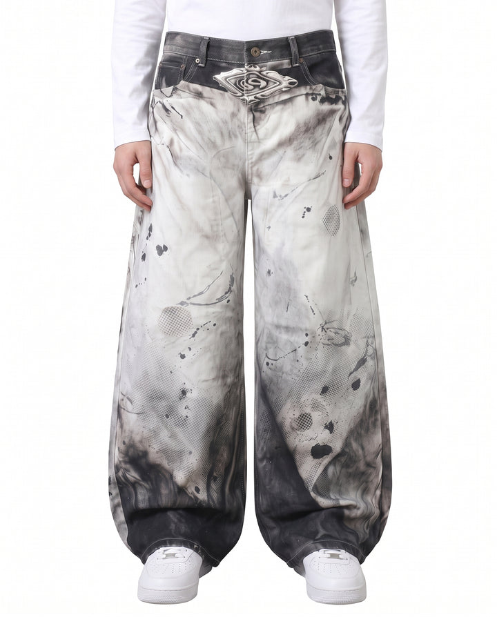 Printed Wide Pants na2796
