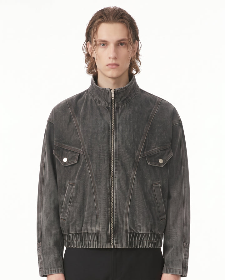 Denim Bomber Jacket na2805