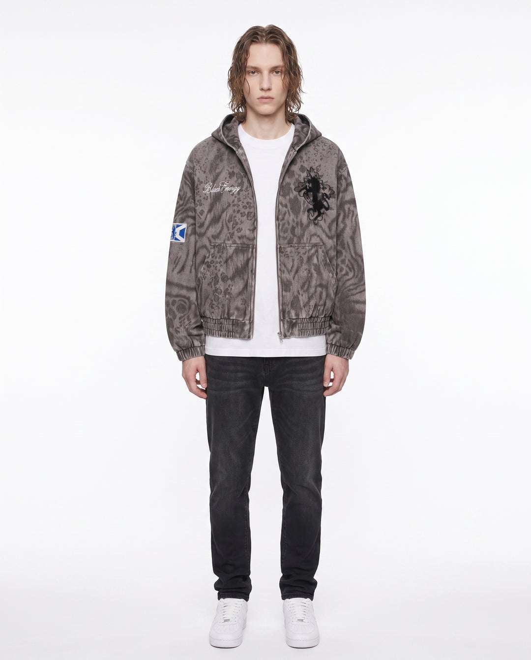 Washed Hooded Jacket na2814