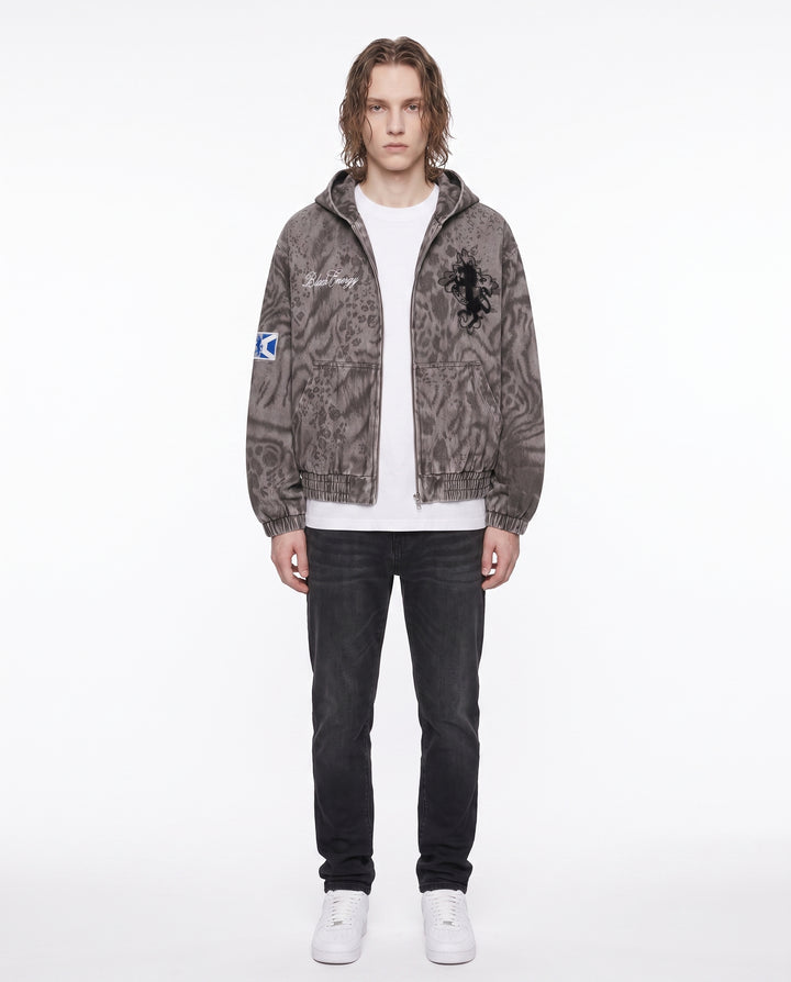 Washed Hooded Jacket na2814