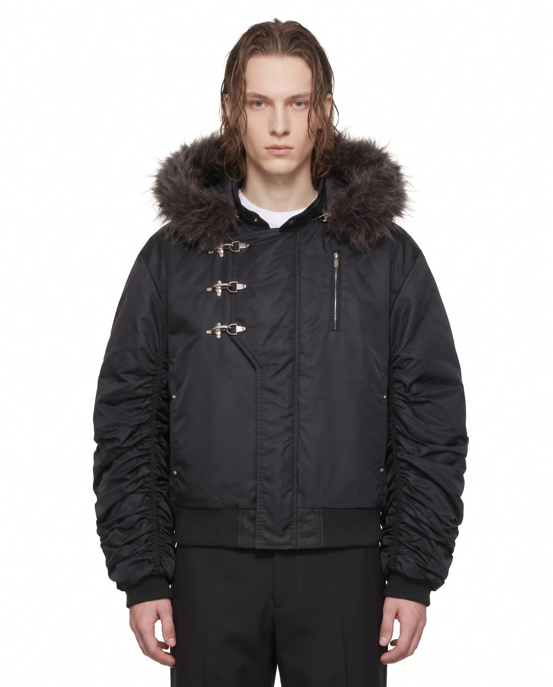 Fur Bomber Jacket na2817