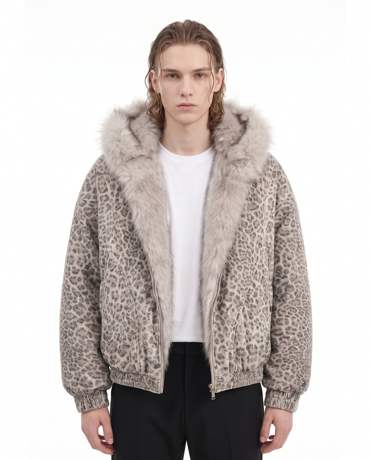 Leopard Fur Jacket na2818