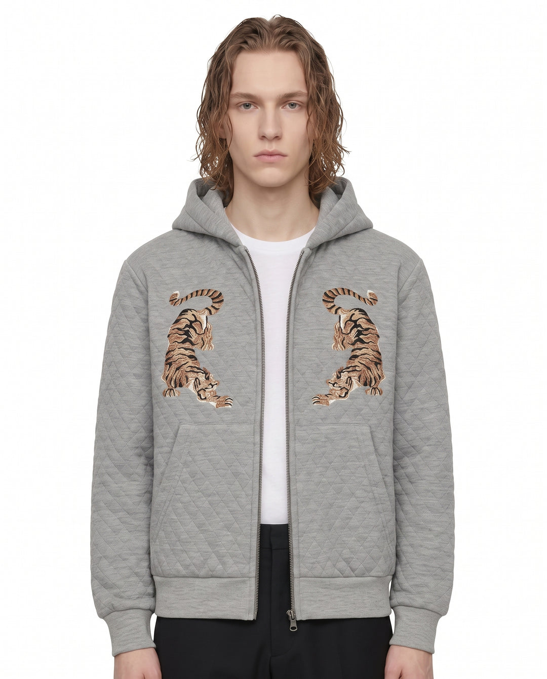 Embroidered Zip Hoodie na2820
