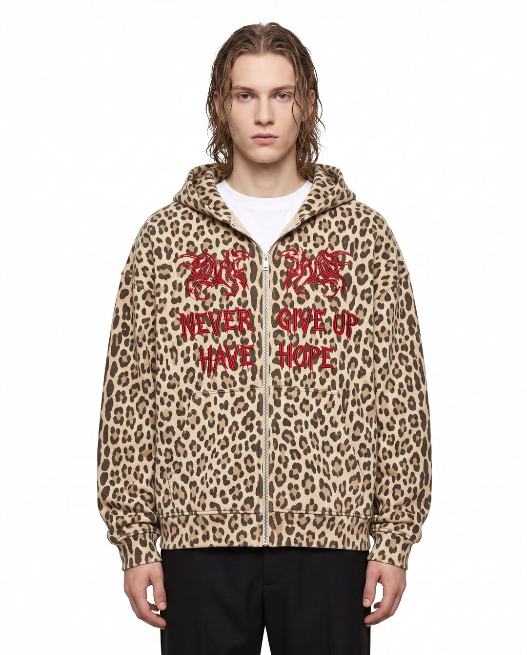 Leopard Zip Hoodie na2821