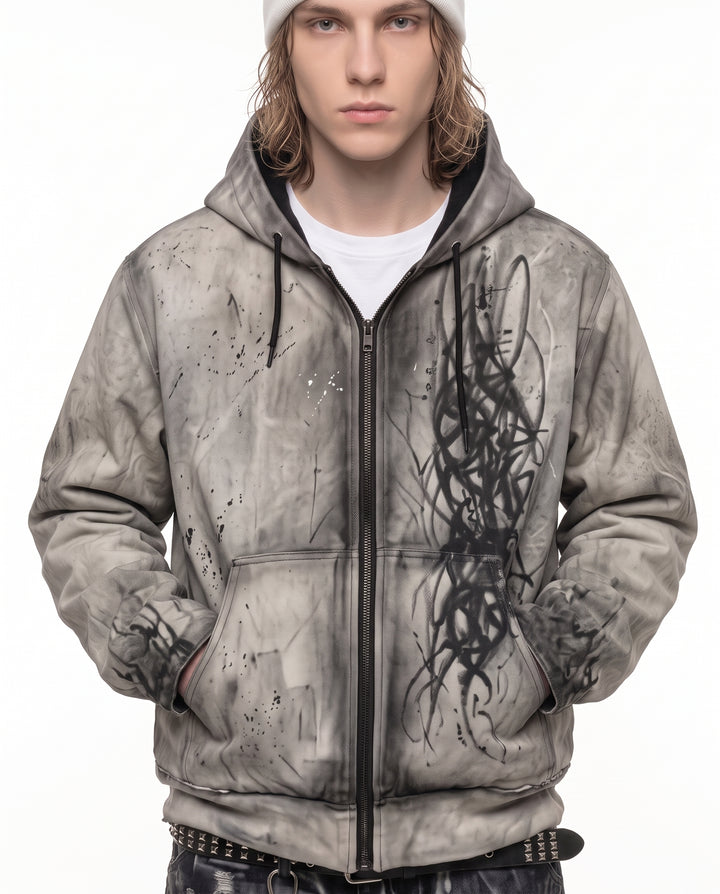 Washed Hooded Jacket na2832