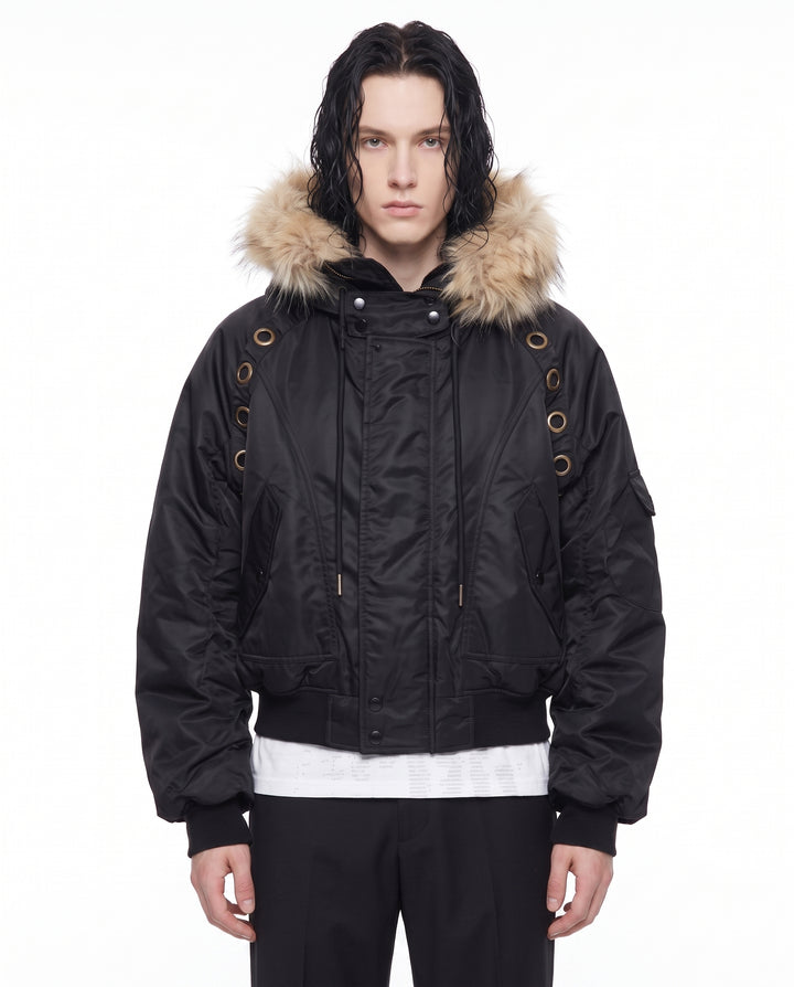 Fur Bomber Jacket na2835
