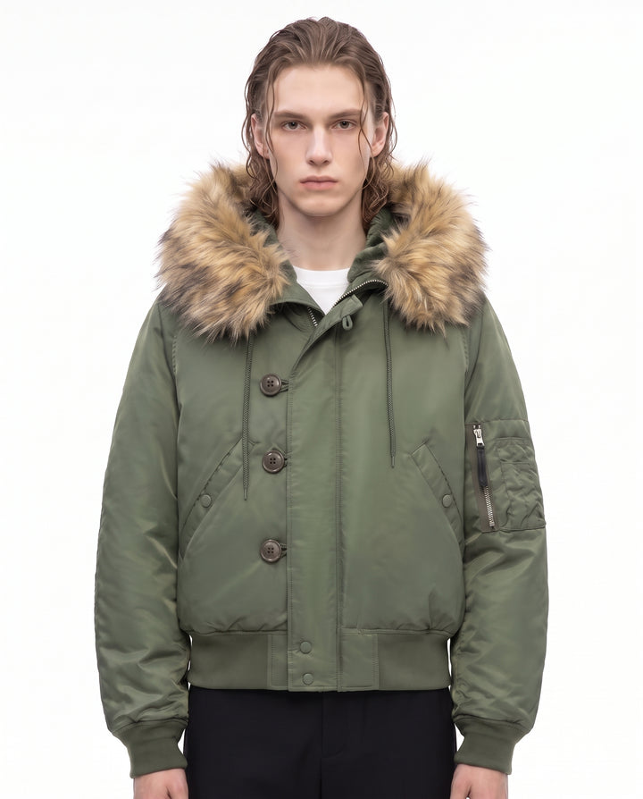 Fur Bomber Jacket na2836