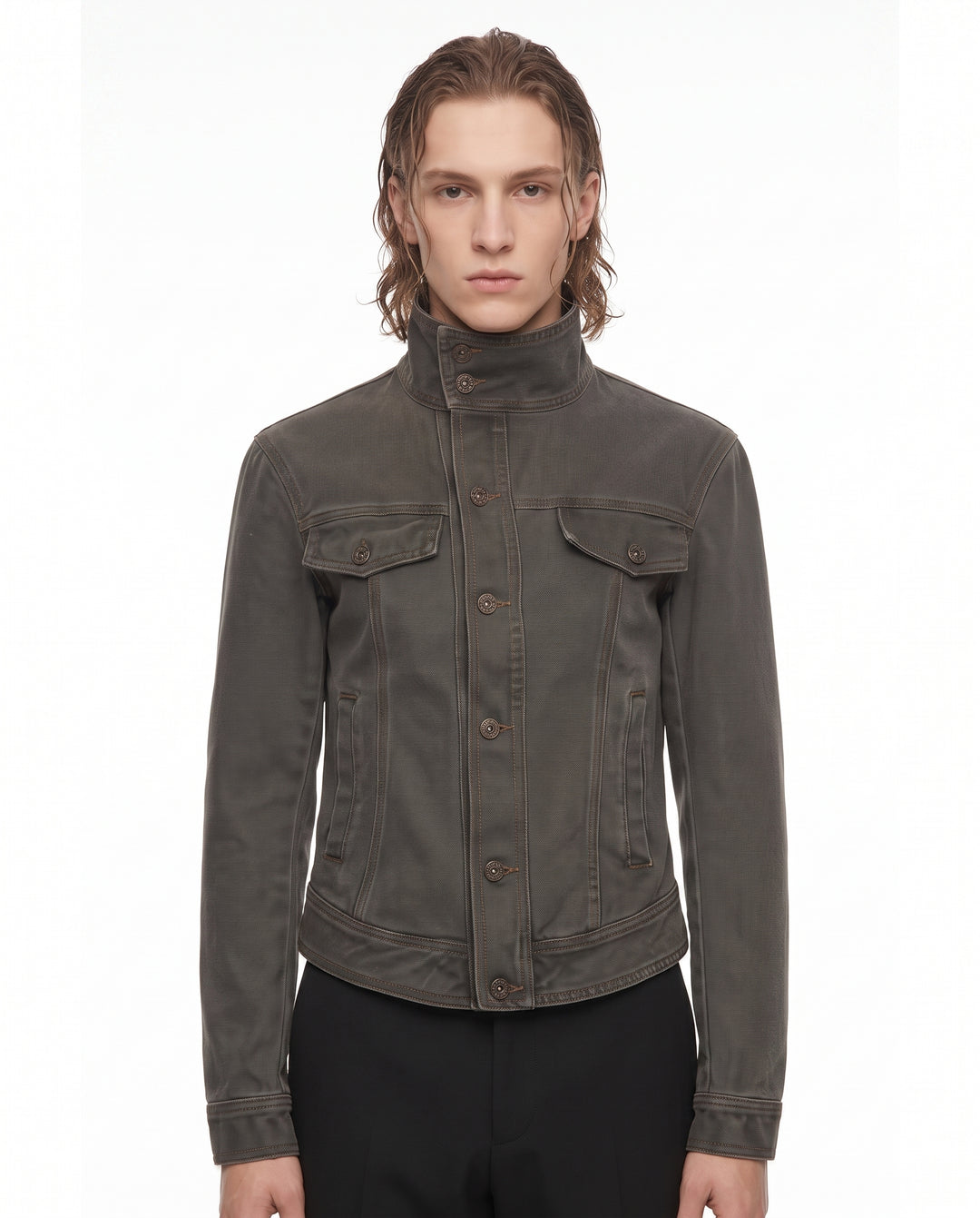 Stand Denim Jacket na2870