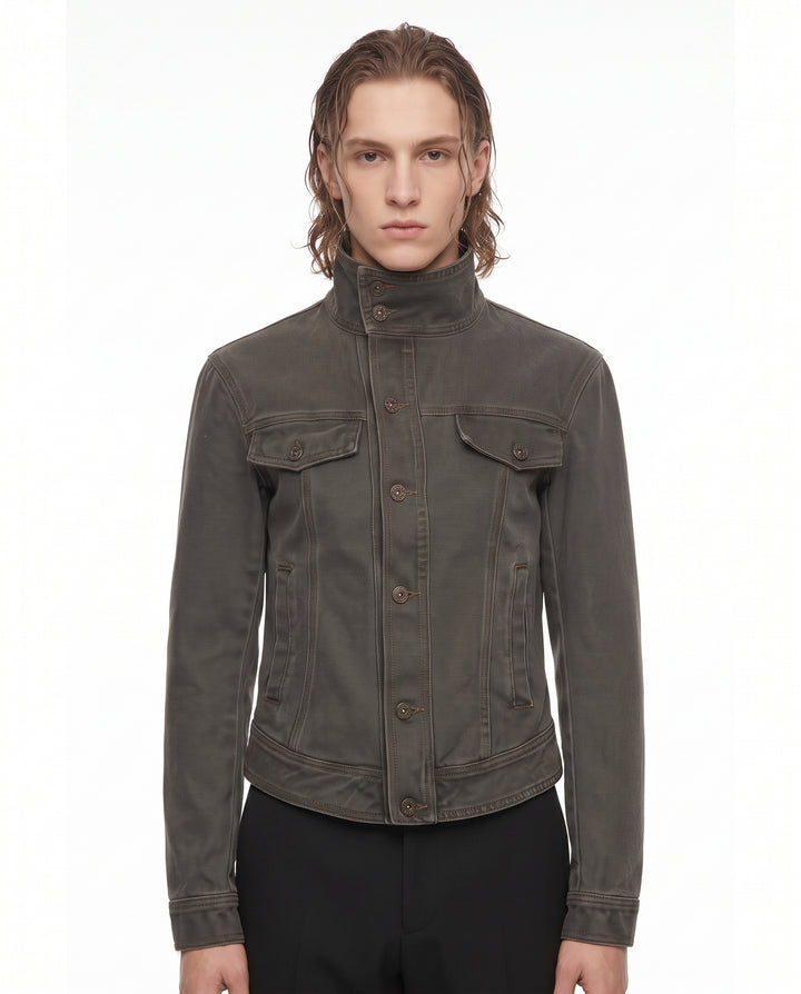 Stand Denim Jacket na2870