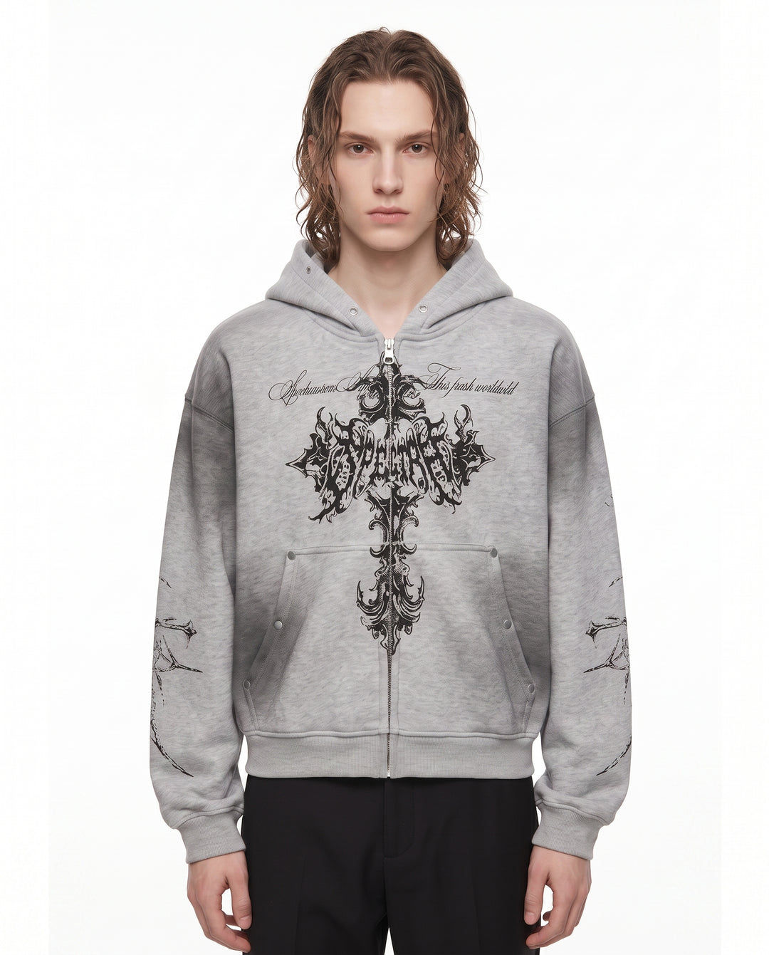 Graphic Zip Hoodie na2879