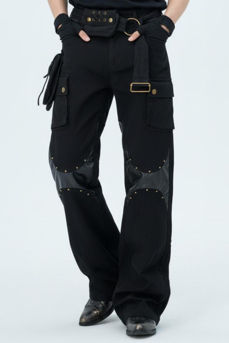 Studded Cargo Pants  na2561