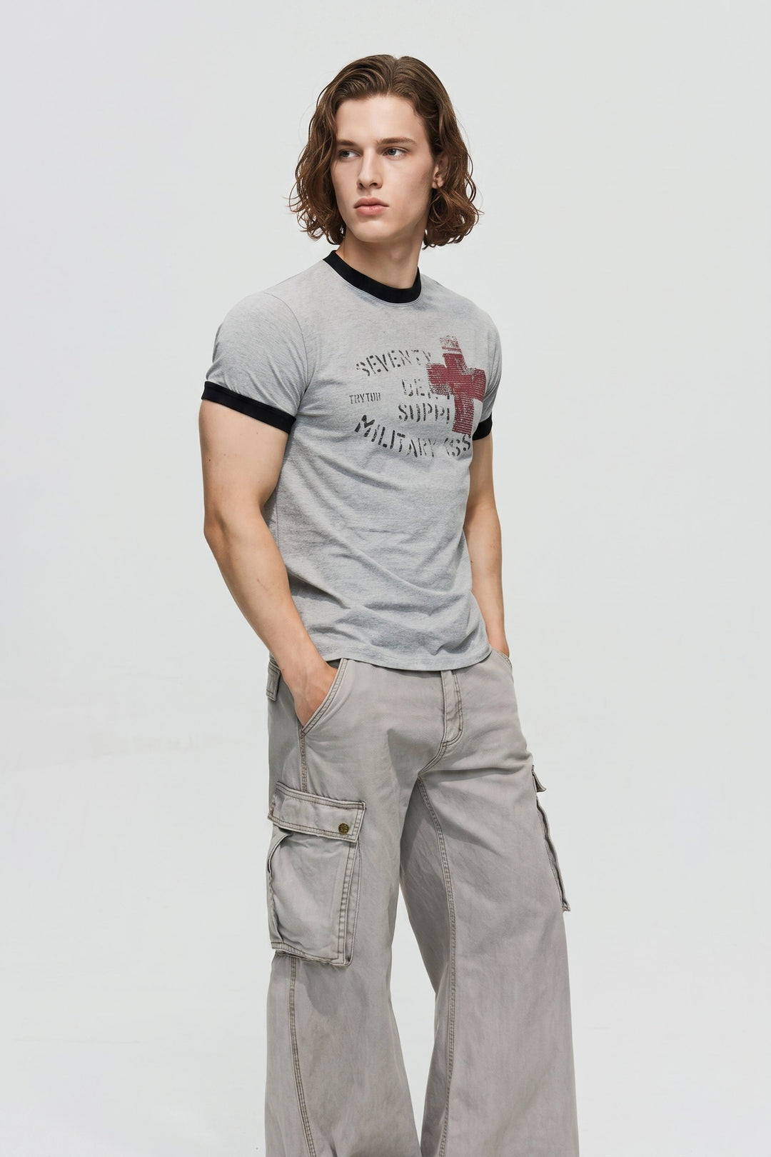 Graphic Ringer Tee na2654