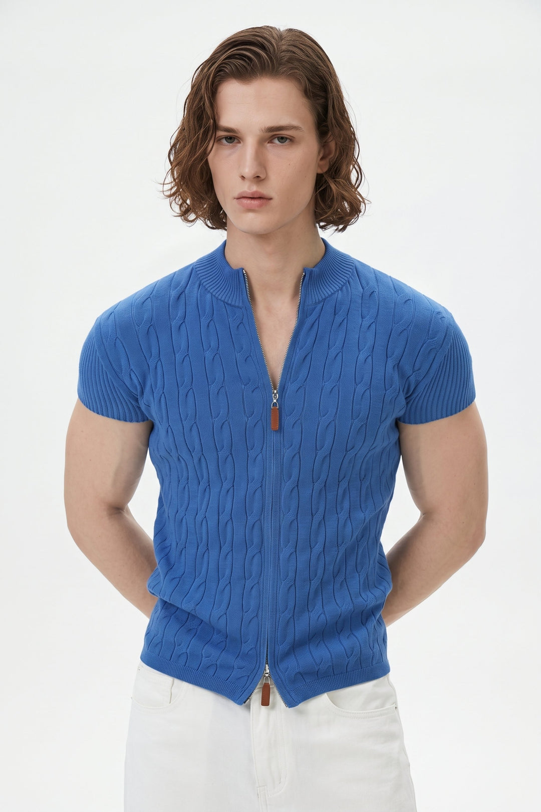 Zip Knit Polo na2655