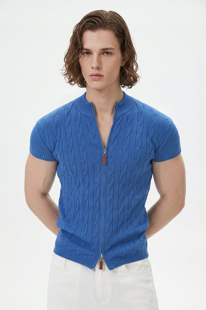 Zip Knit Polo na2655