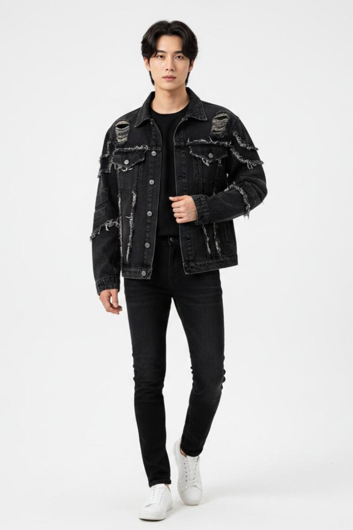 Distressed Denim Jacket na2512