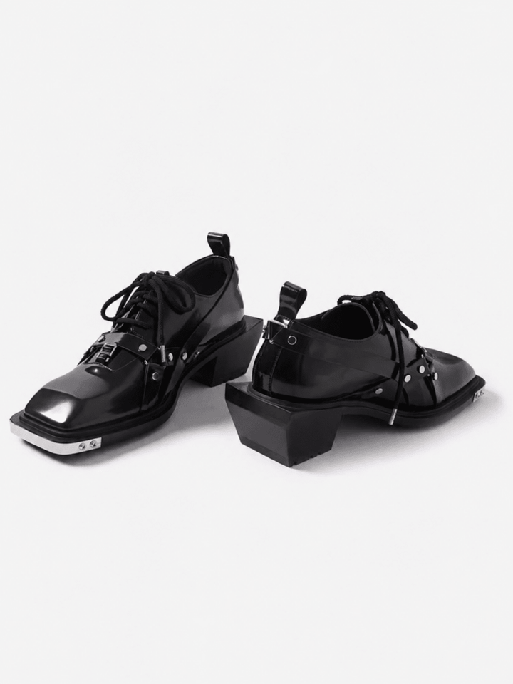 Square Toe Derby Leather Shoes na1046