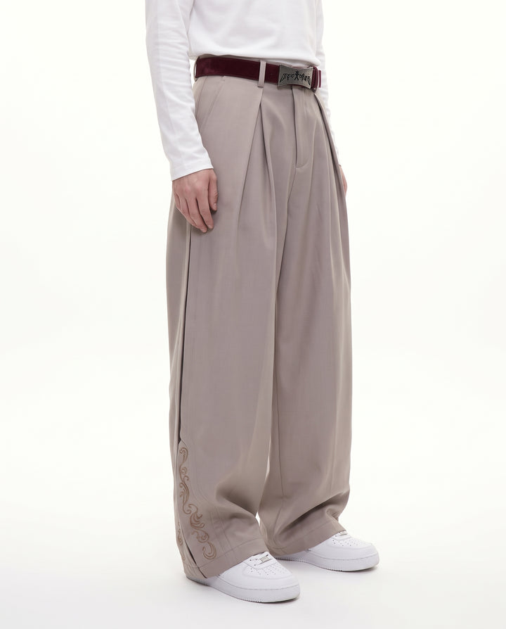 Embroidered Wide Pants na3205