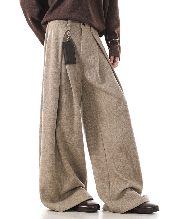 [BLANKIN] Muted Volume Wide Slacks na2284