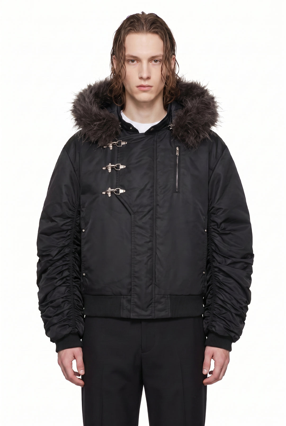 Fur Bomber Jacket na2817