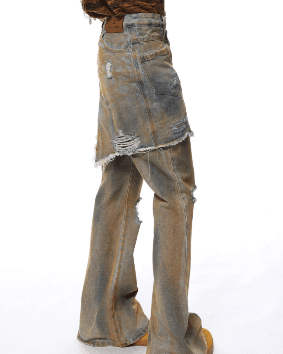 DEBRIS LAYERED JEANS na2307 