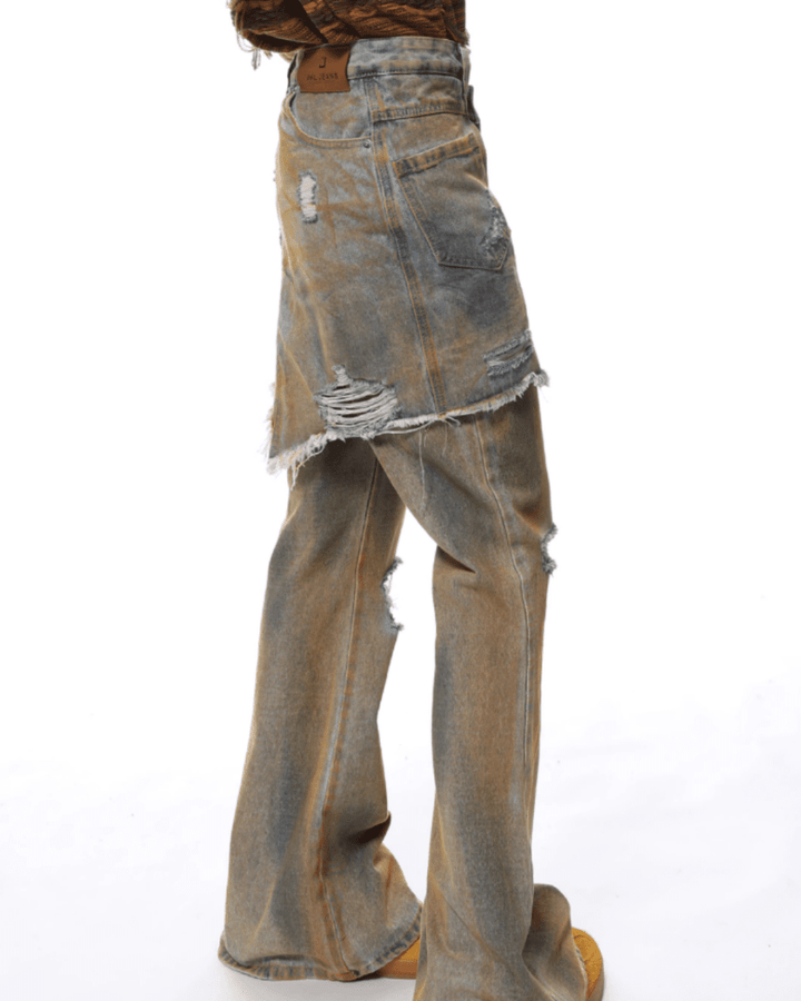 DEBRIS LAYERED JEANS na2307 