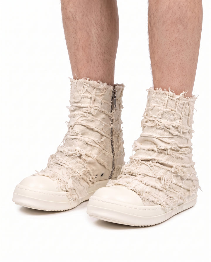 Distressed High-Top Sneakers na2945