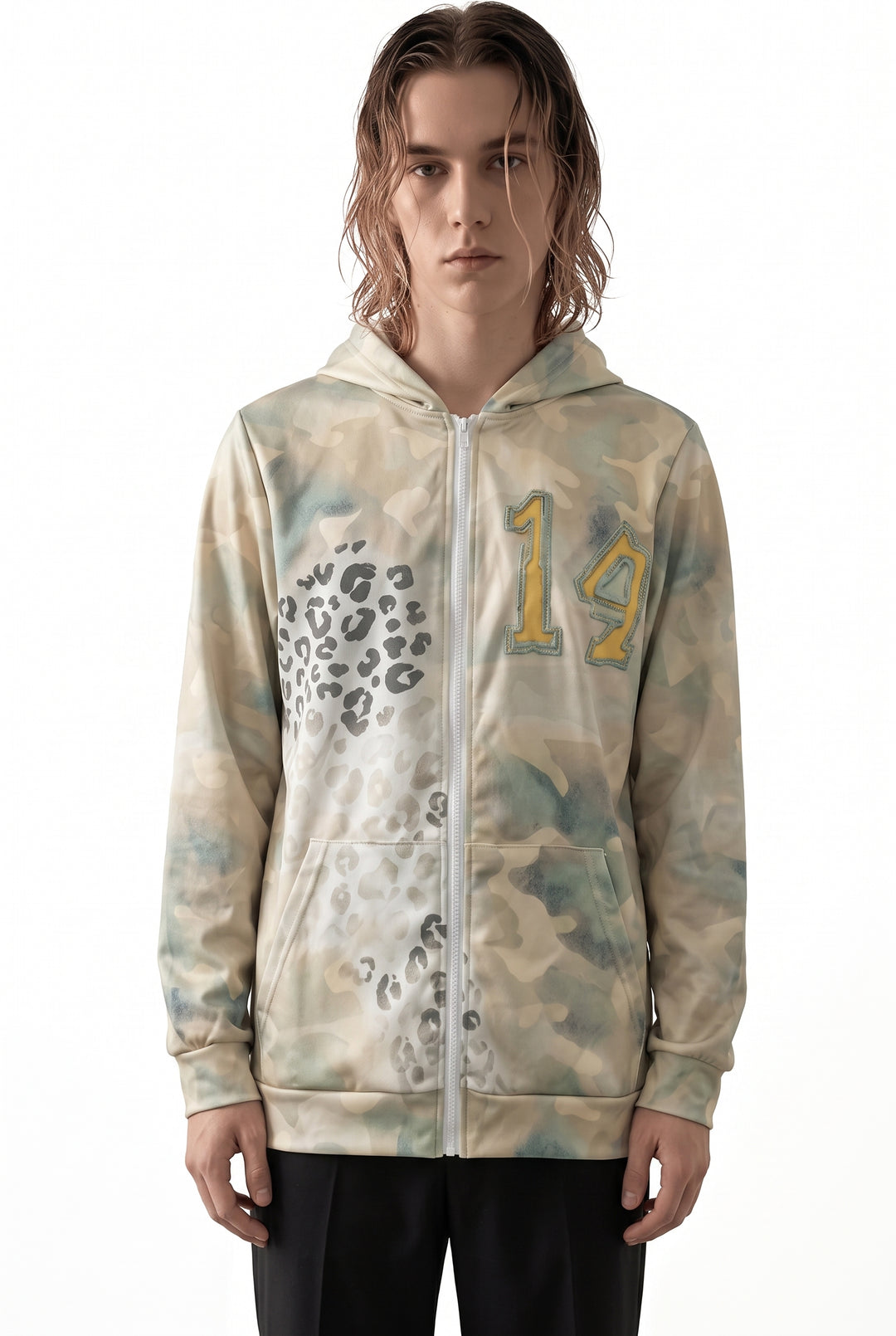 Camo Print Hoodie na2773