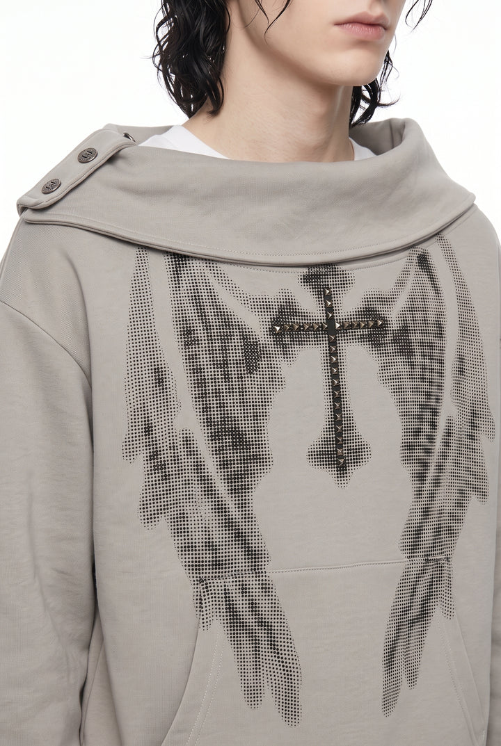 Graphic Collar Sweatshirt na2880