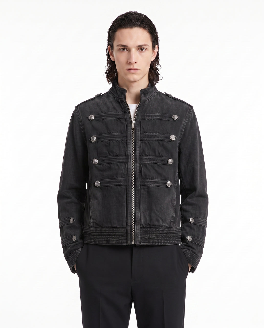 Military Denim Jacket na2923