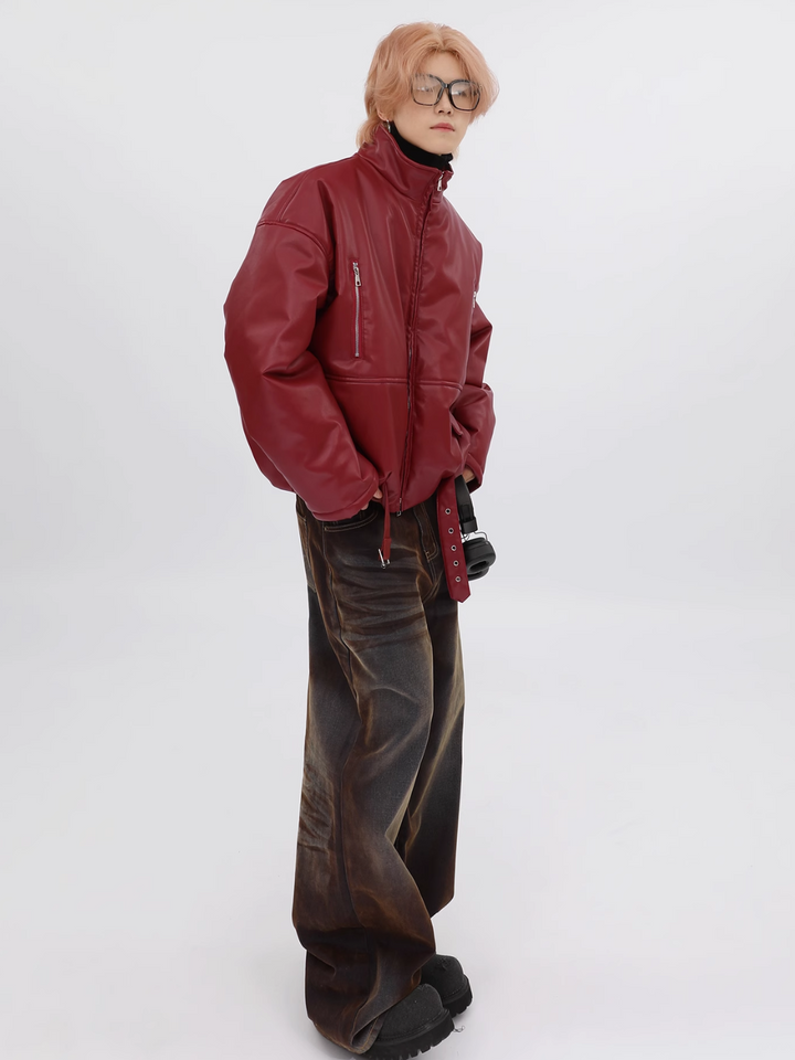 【FUTUREBOY】Korean PU leather jacket  na1713