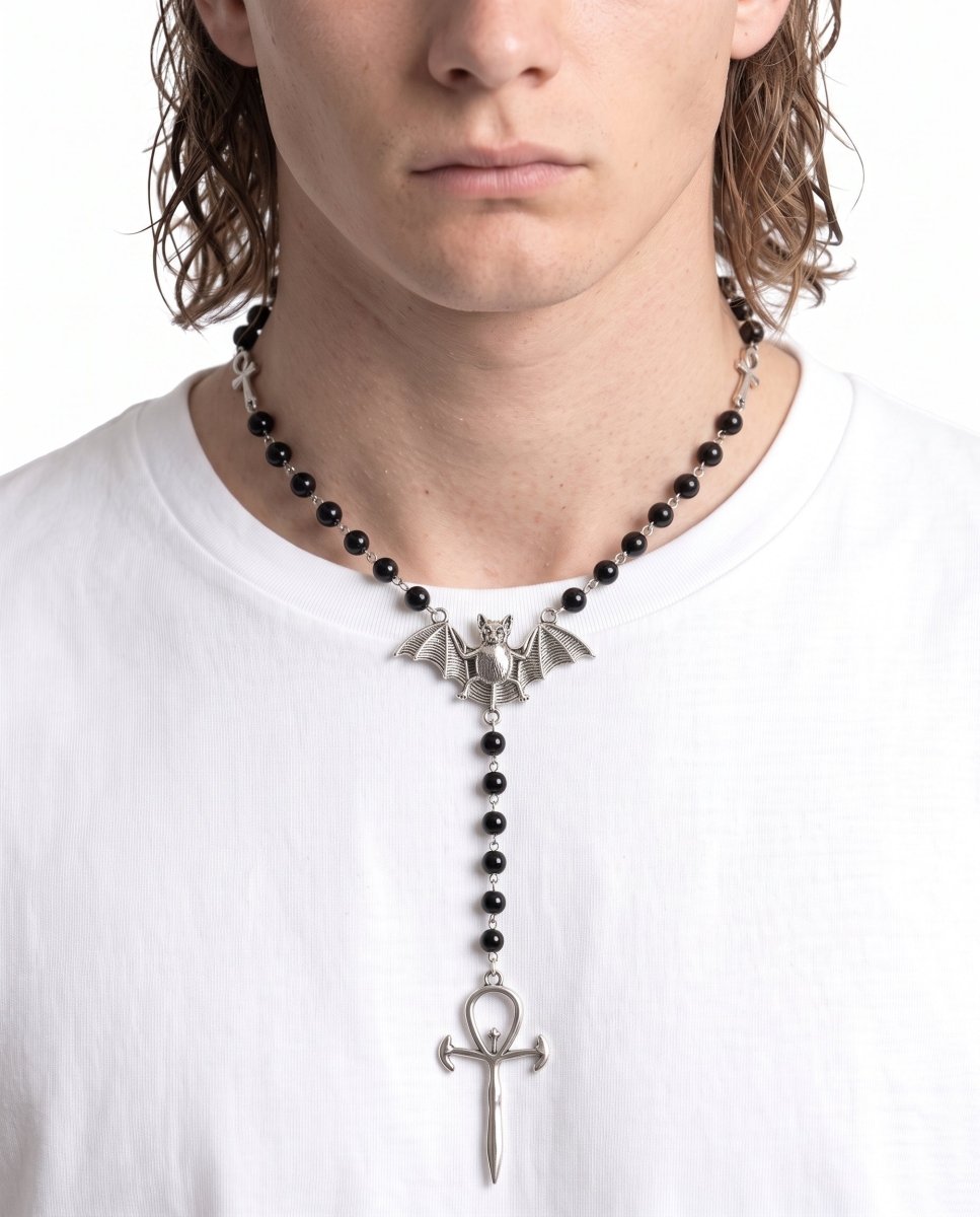 Bat Rosary Necklace na2934
