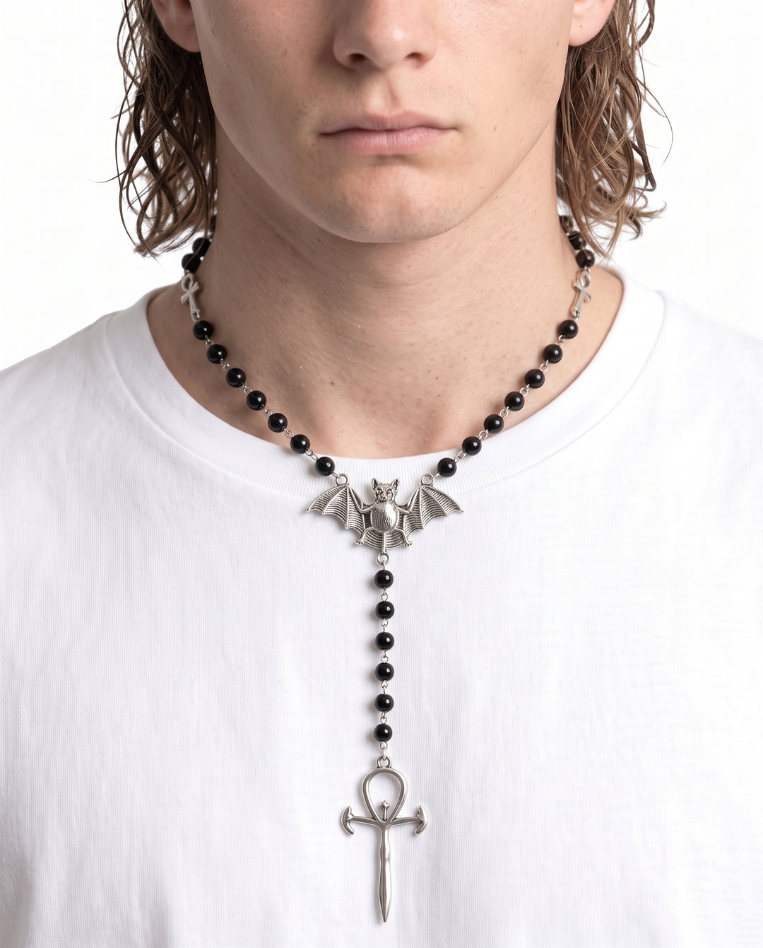 Bat Rosary Necklace na2934