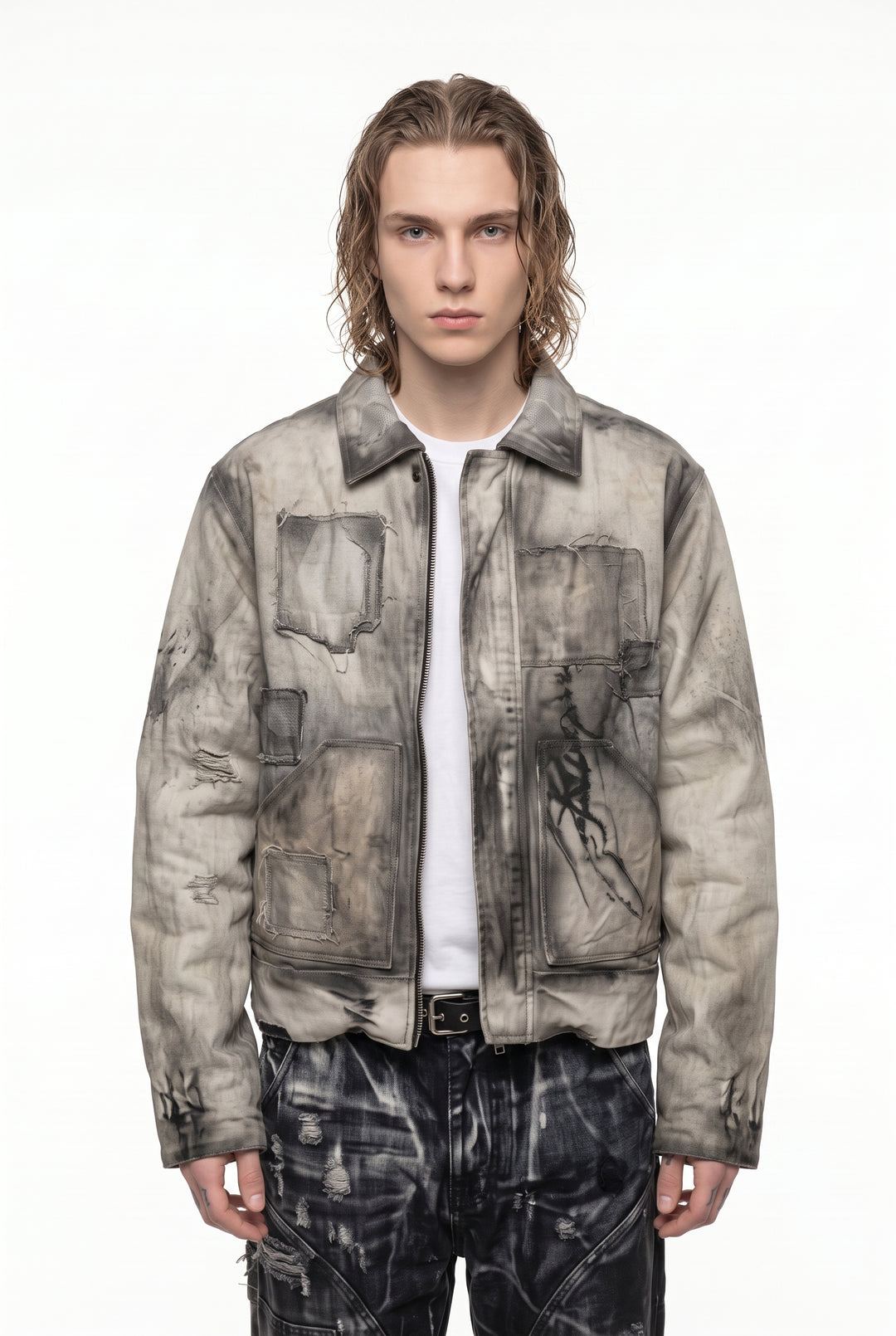 Washed Hooded Jacket na2832