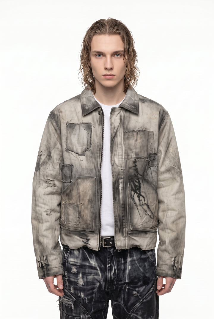 Washed Hooded Jacket na2832