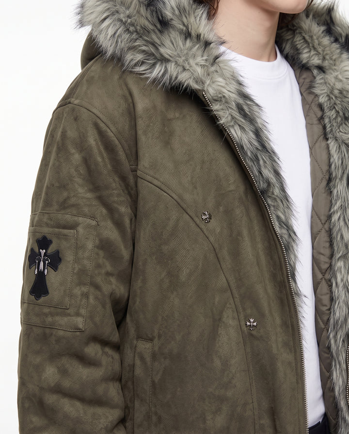 Fur Hooded Jacket na3172