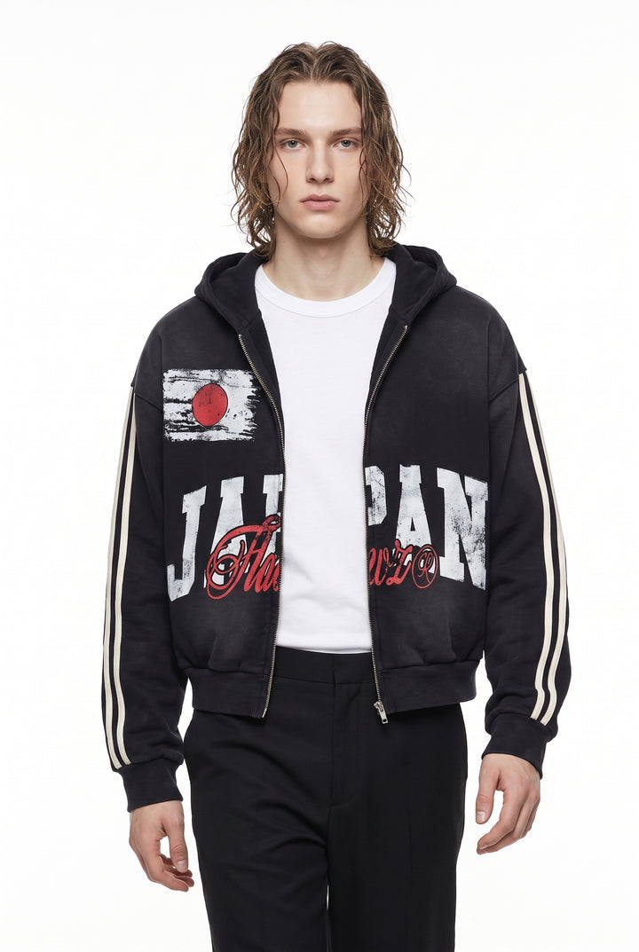 Graphic Zip Hoodie na2756
