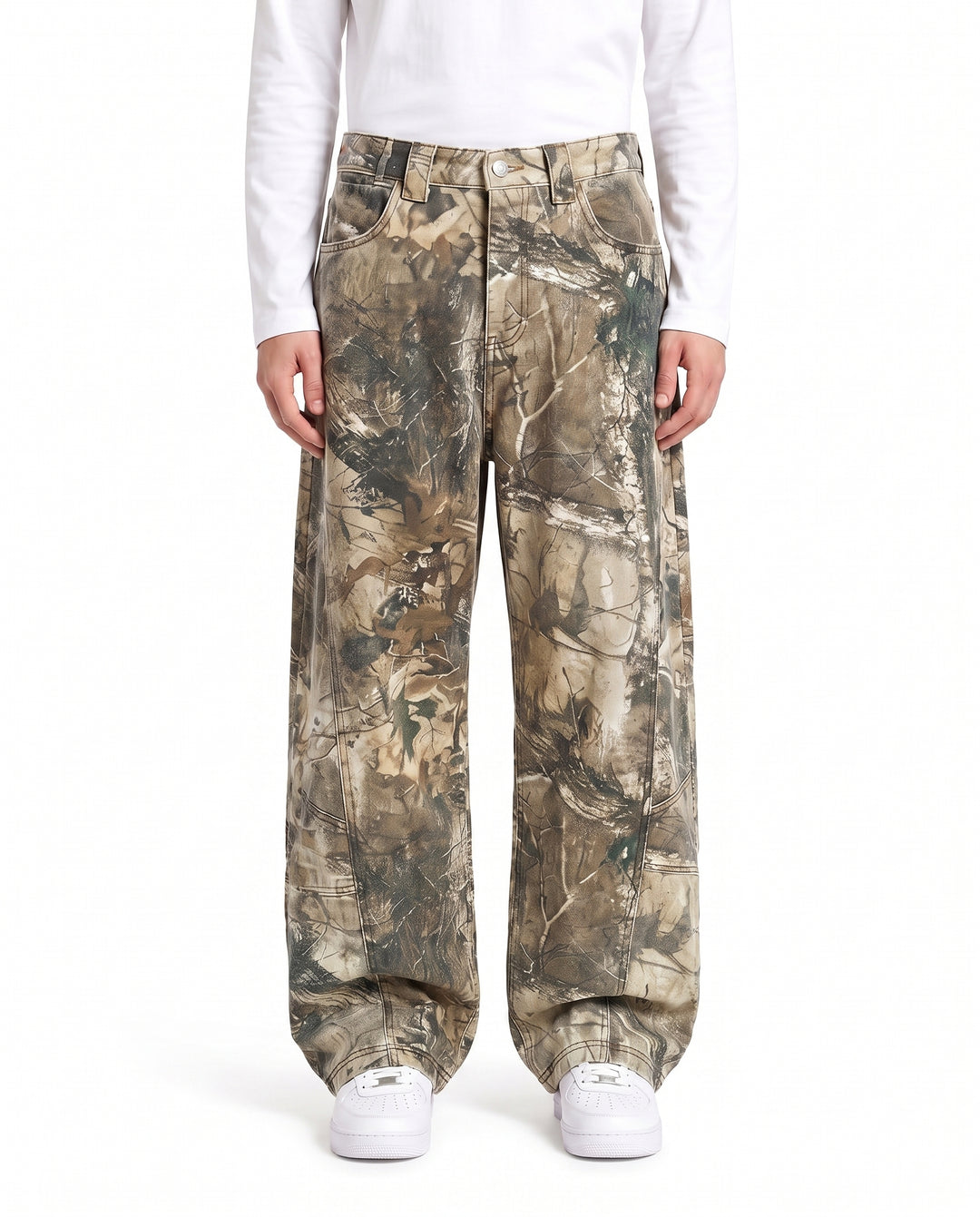 Camo Wide Pants na3008