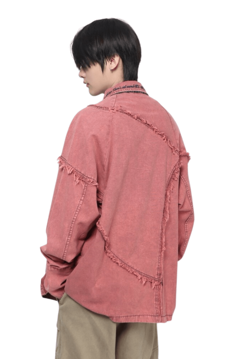 Frayed Edge Oversized Shirt na2455