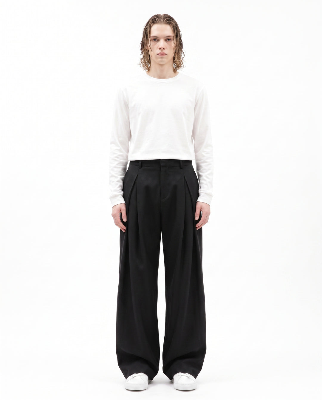 Pleated Wide Pants na2983